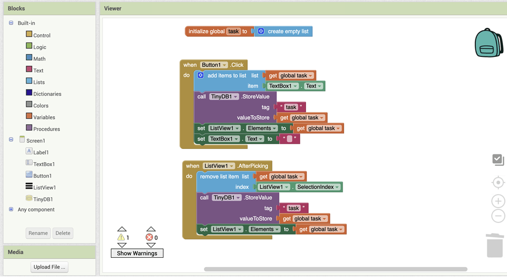 Hi how can i add a pop up in here? - MIT App Inventor Help - MIT App