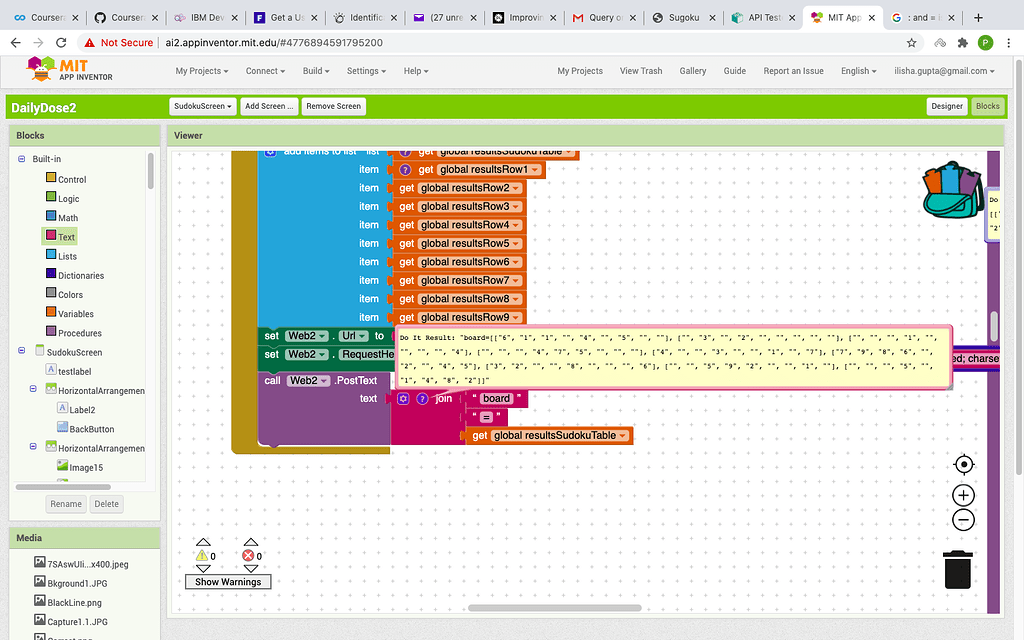 Issue with Post Text Request - MIT App Inventor Help - MIT App Inventor ...