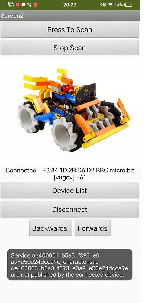 Bluetooth: Sending messages from App inventor to Microbit - MIT App ...