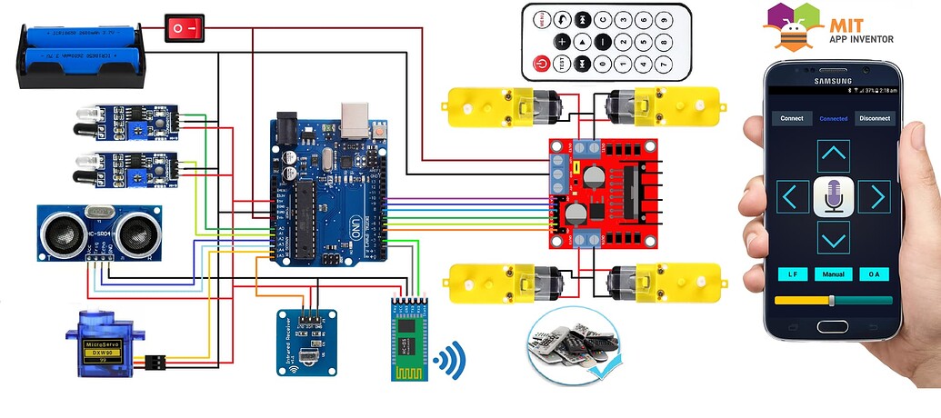 Arduino Uno Remote Control I am working on arduino uno blutooth control car - Bugs and Other ...