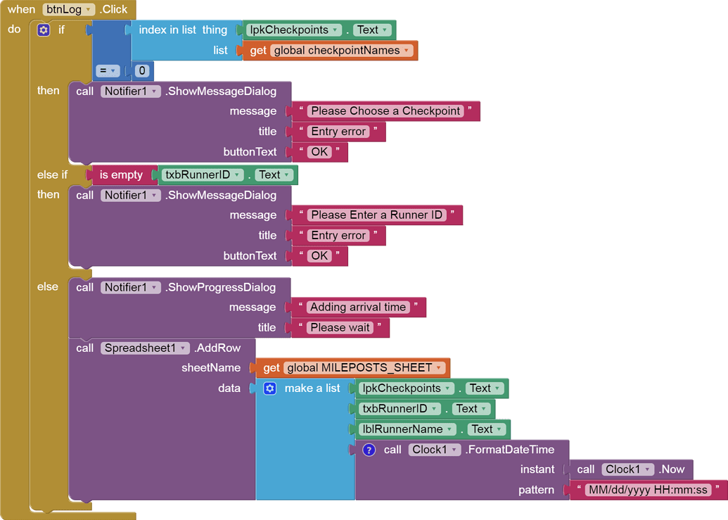 Logging Marathon Runner Checkpoints in Google Sheets Tutorials and