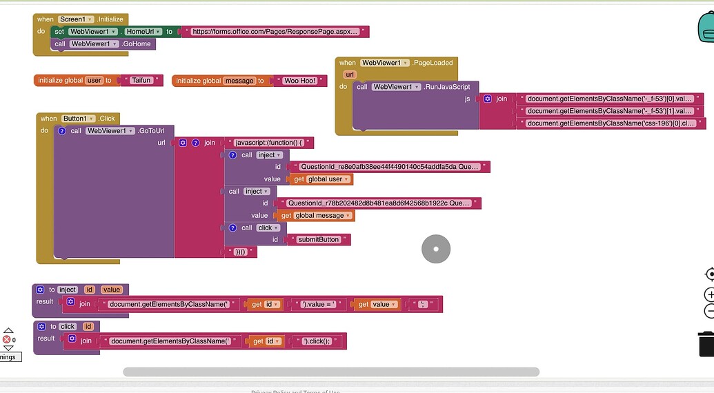 How do you Fill/Input Microsoft Form using Javascript or Inject? - MIT ...