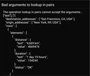 bad arguments to lookup in pairs