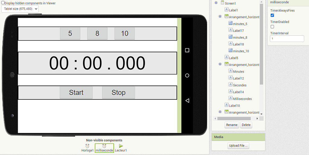 Countdown Timer With Milliseconds Mit App Inventor Help Mit App