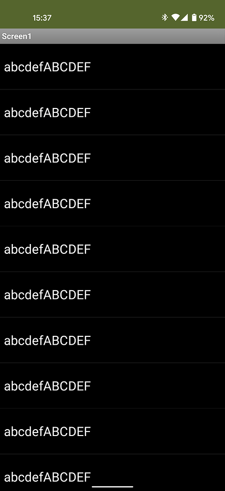 Font Size Discrepancy In A Listview App Inventor For Ios Mit App
