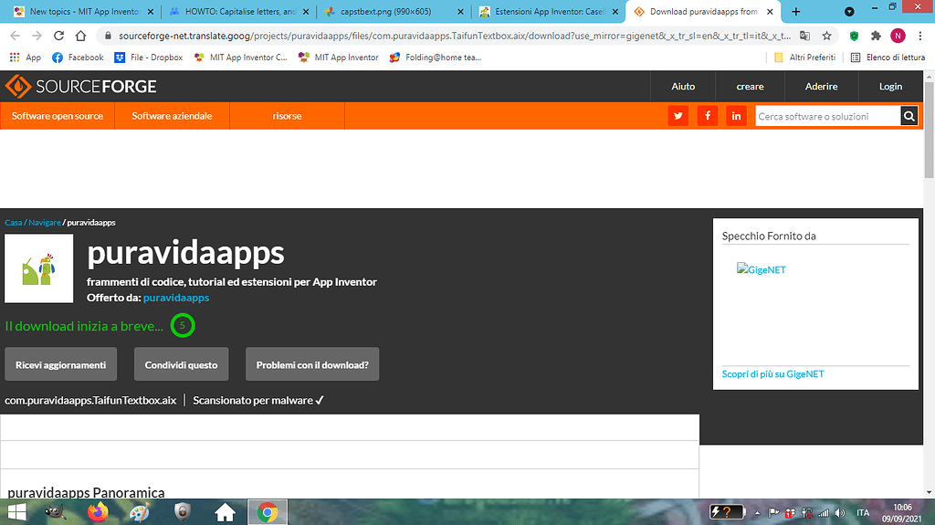 Extension not downloading from SourceForge / GitHub - MIT App Inventor ...