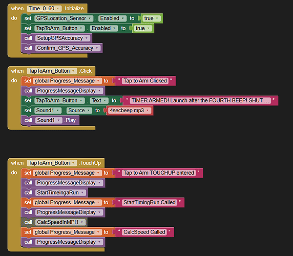 Blocks-Non Functional Button