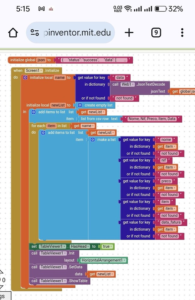 Show response of a API in a table - MIT App Inventor Help - MIT App ...