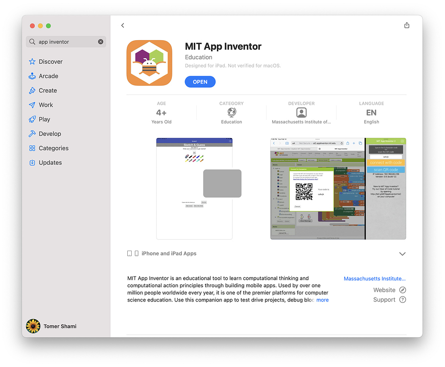 mit app inventor emulator mac