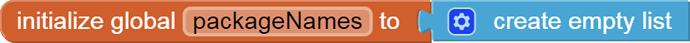 initialize global packageNames to