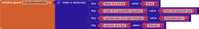 initialize global OutputNamesDict to (1)