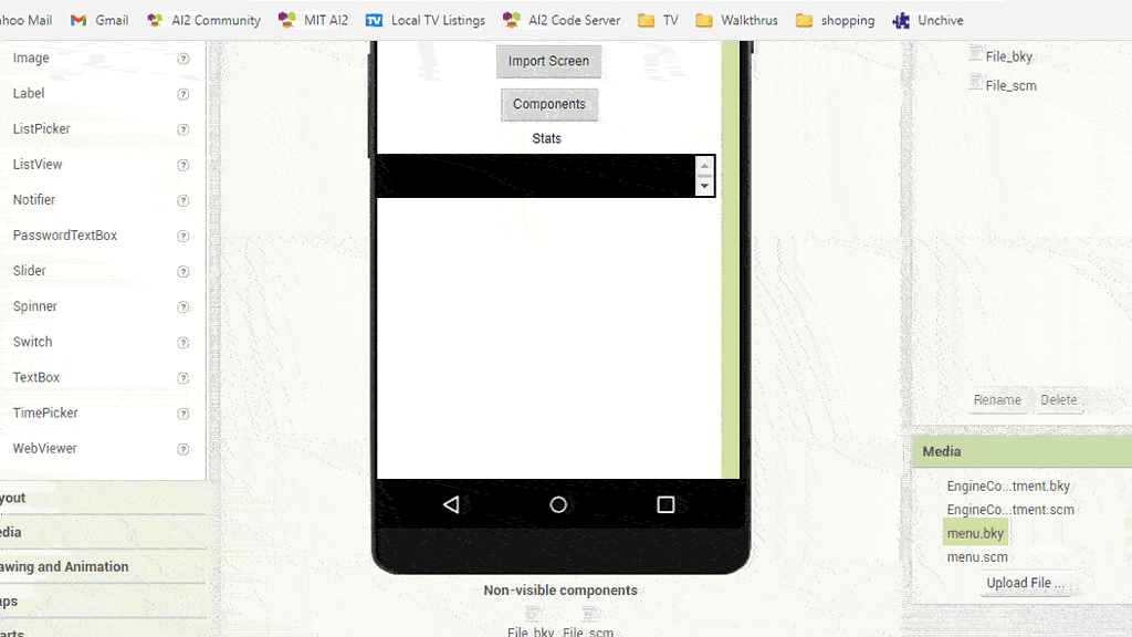 Files stuck up my assets on ai2 appinventor mit edu server bugs and
