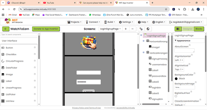 MIT App Inventor - Google Chrome 16-01-2026 13_24_04
