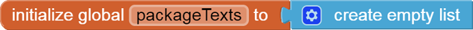 initialize global packageTexts to