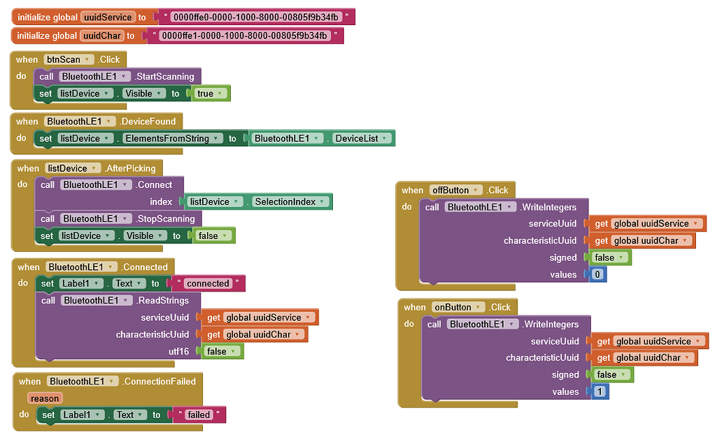 Sending data via BLE to Arduino - MIT App Inventor Help - MIT App ...