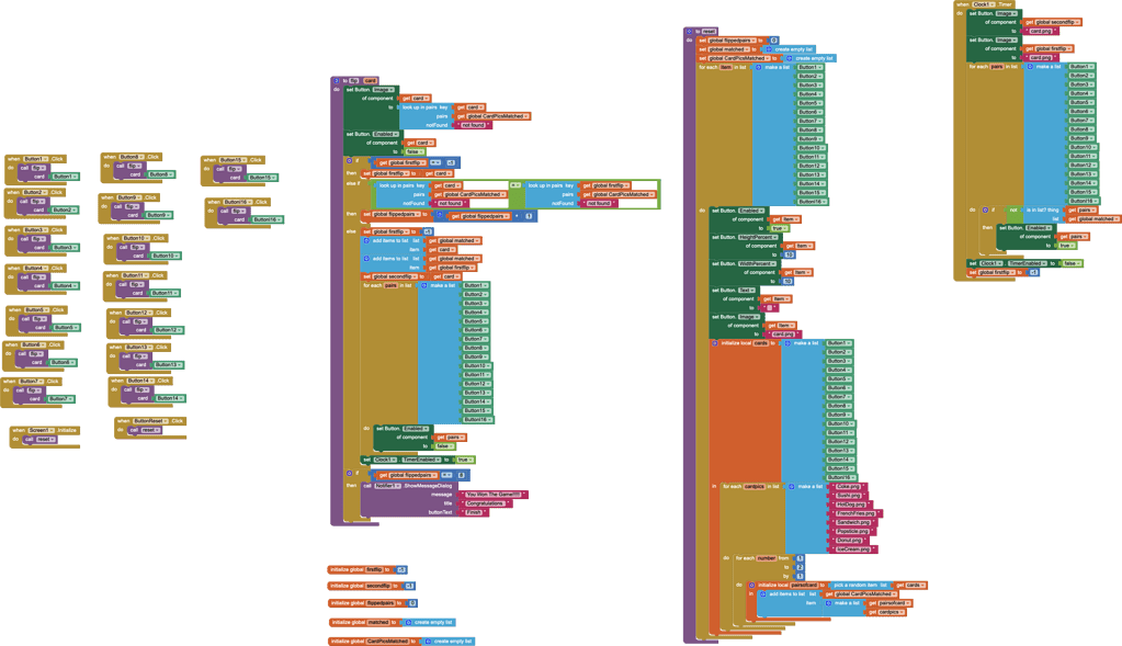 Why does my memory game not work? MIT App Inventor Help MIT App