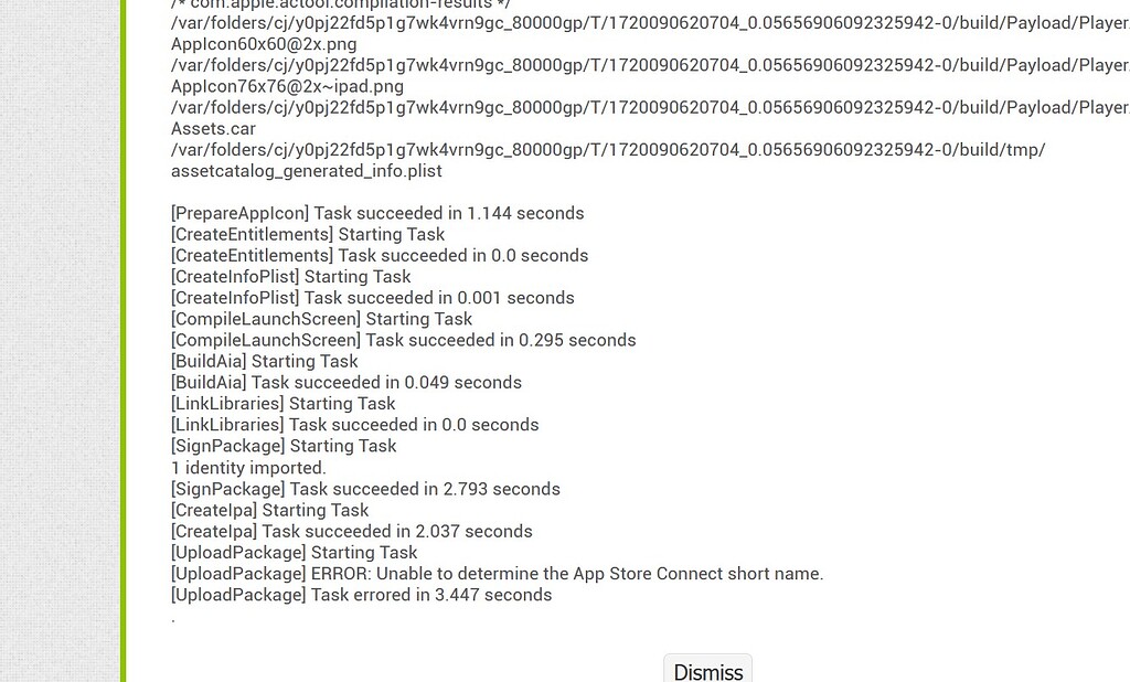 Error when Upload the Build to the Apple Store - App Inventor for iOS ...