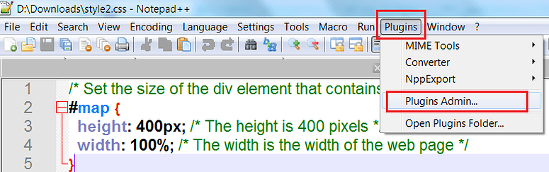 Edit an application using a Text Editor. Notepad++ (Windows). Winzip ...