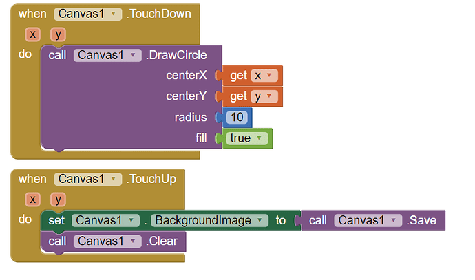 This is the blocks for the canvas