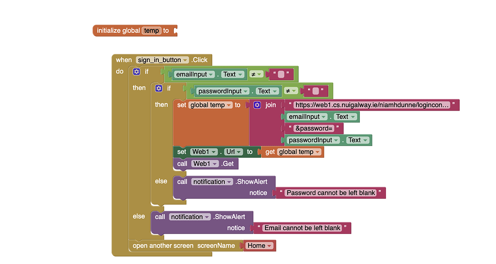 Transitioning from one screen to another MIT App Inventor and Companion ...