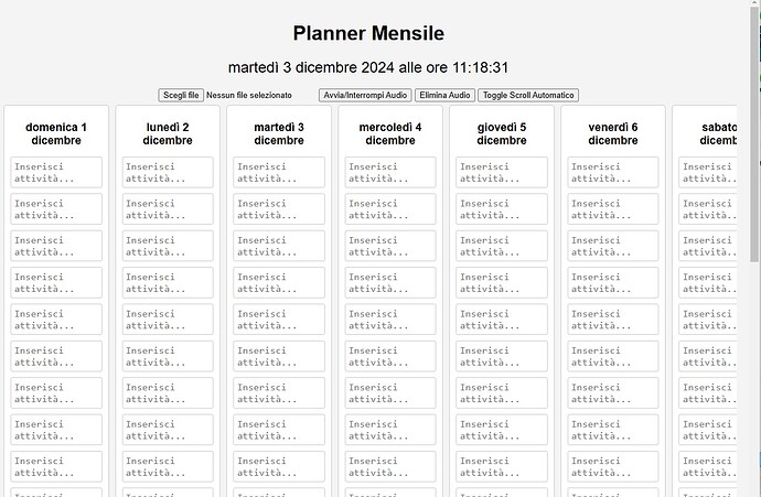 Planner mensile