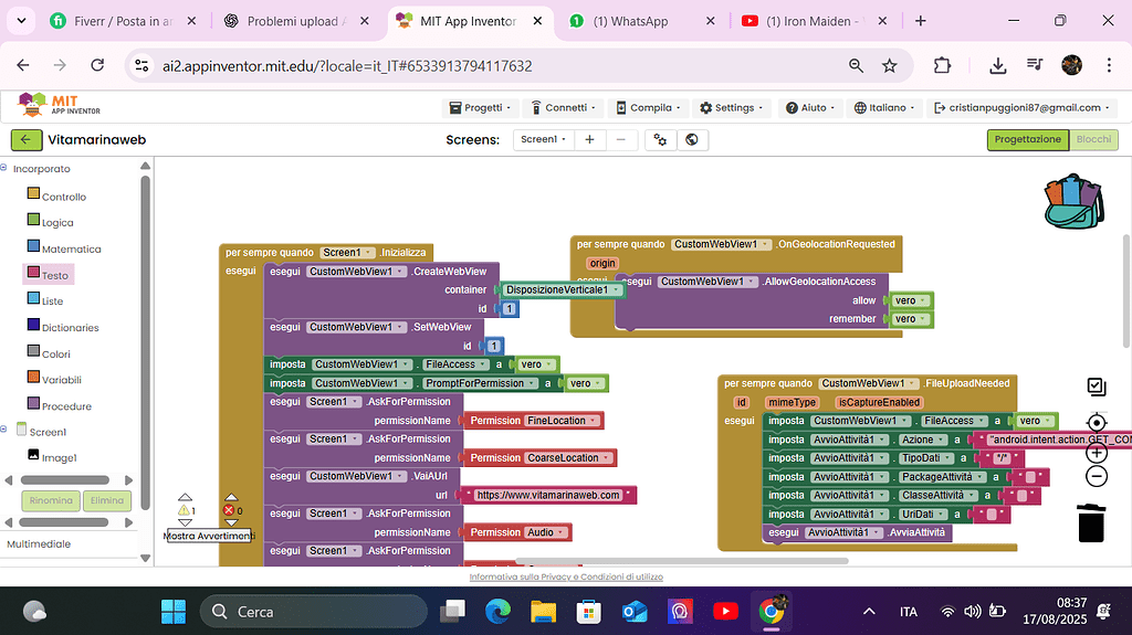 Hi, you have told me to see the topics but the blocks doesn't works ...