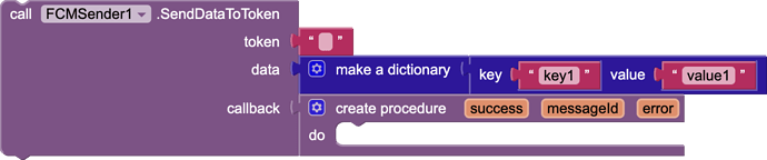 SendDataToToken