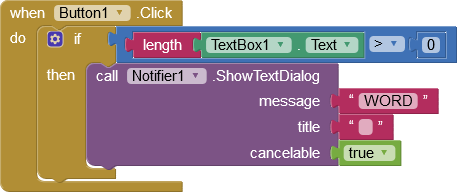 Popup if textbox has text
