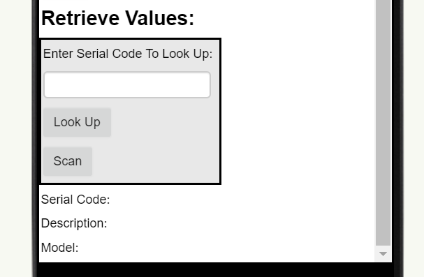 Retrieve Values