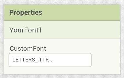 MyFonts → use your own custom fonts (a modified version of @Ken's YourFont  extension) - Extensions - MIT App Inventor Community