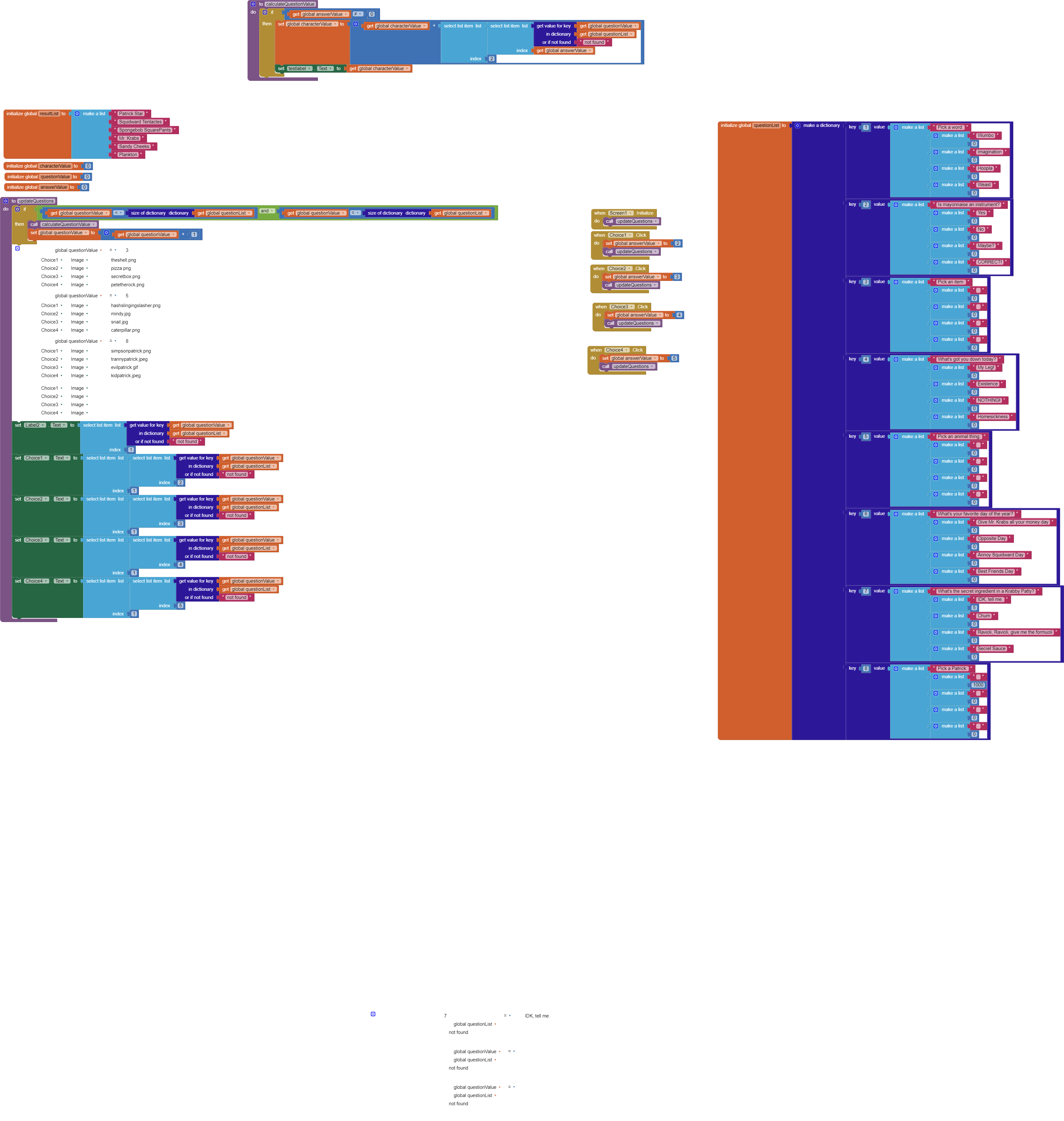 Secret Blocks List