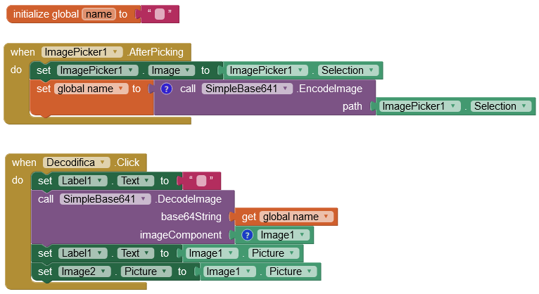 Convert image to Base64 and vice versa - Extensions - MIT App Inventor ...