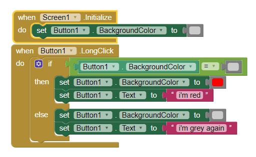 Use Button Color As Indicator - Mit App Inventor Help - Mit App Inventor  Community