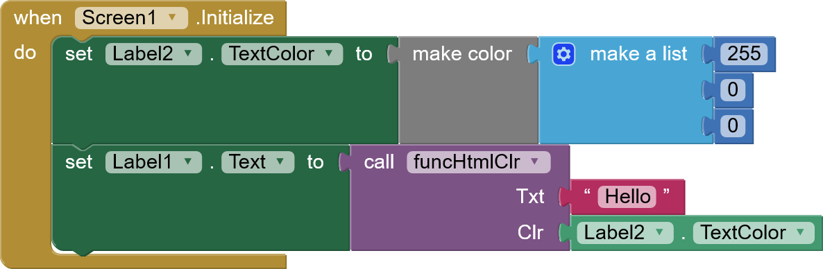 Label HTML color code - MIT App Inventor Help - MIT App Inventor Community
