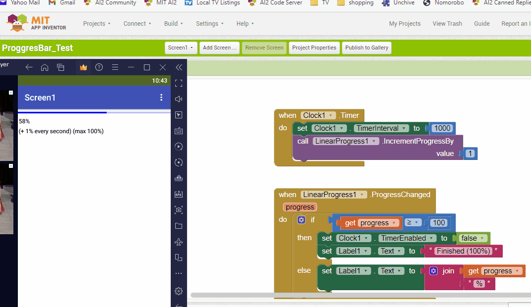 Sample progress bar run