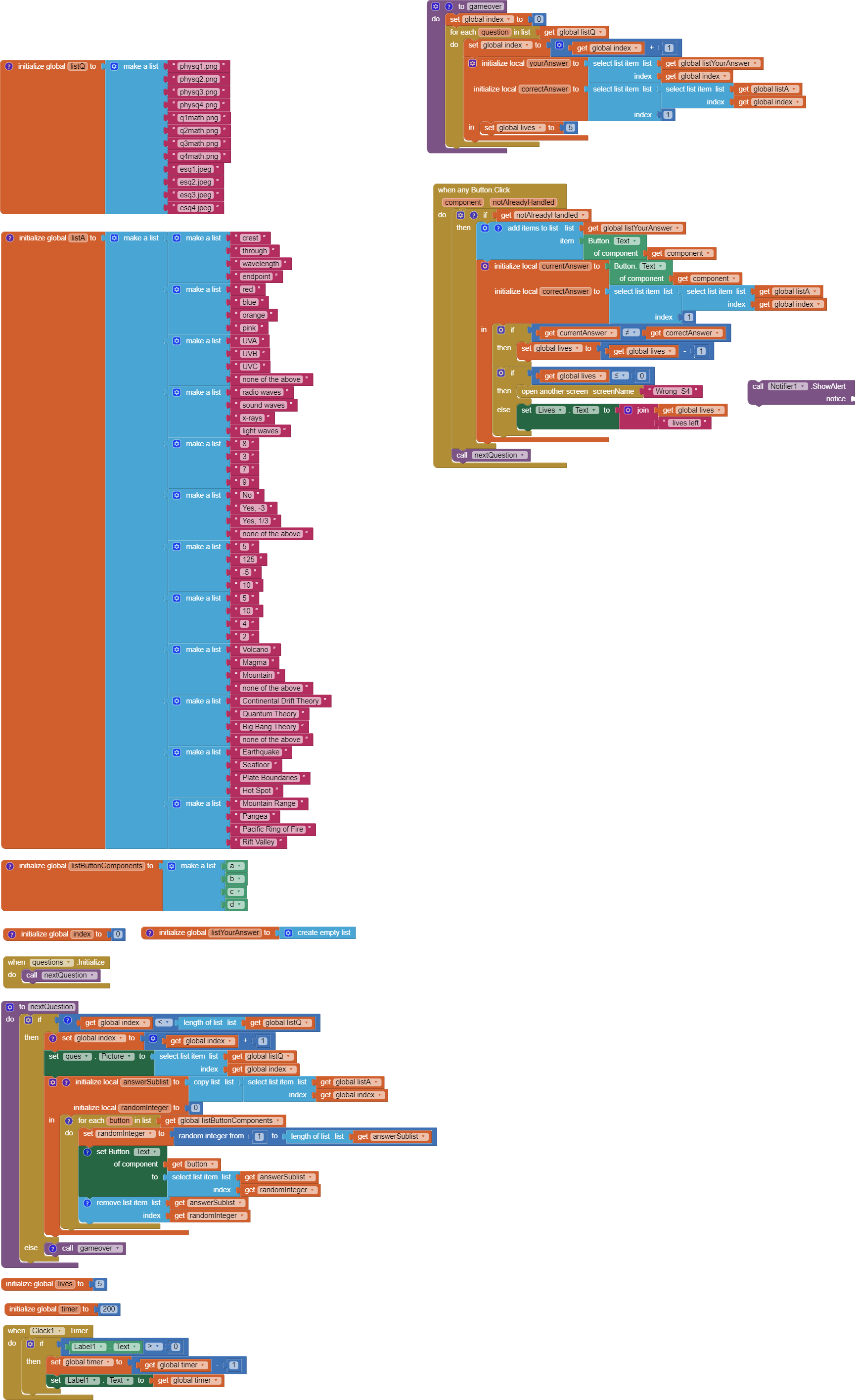 How do I change screen once there are 0 lives in game app? - App Inventor  for iOS - MIT App Inventor Community