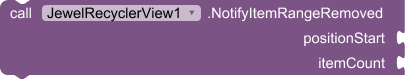 NotifyItemRangeRemoved