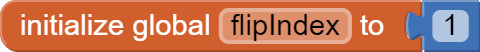 initialize global flipIndex to