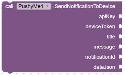 SendNotificationToDevice