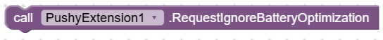 RequestIgnoreBatteryOptimization