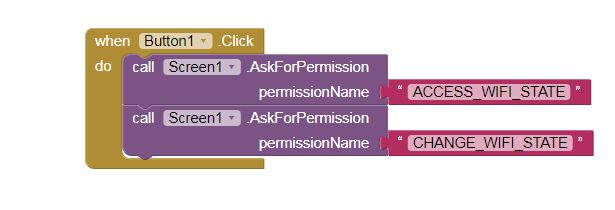 code blocks permission denied