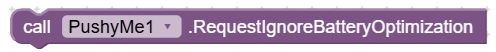RequestIgnoreBatteryOptimization
