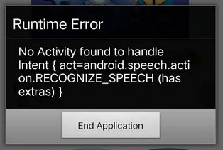 runtime error