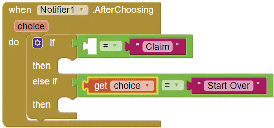using choice