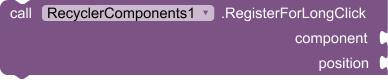RegisterForLongClick