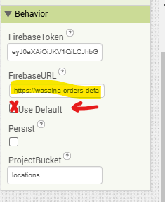 notDefaultFBtoken