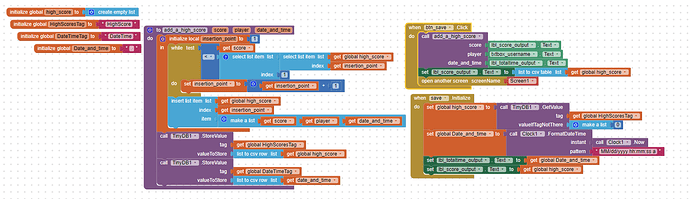 Saving highscore - MIT App Inventor Help - MIT App Inventor Community