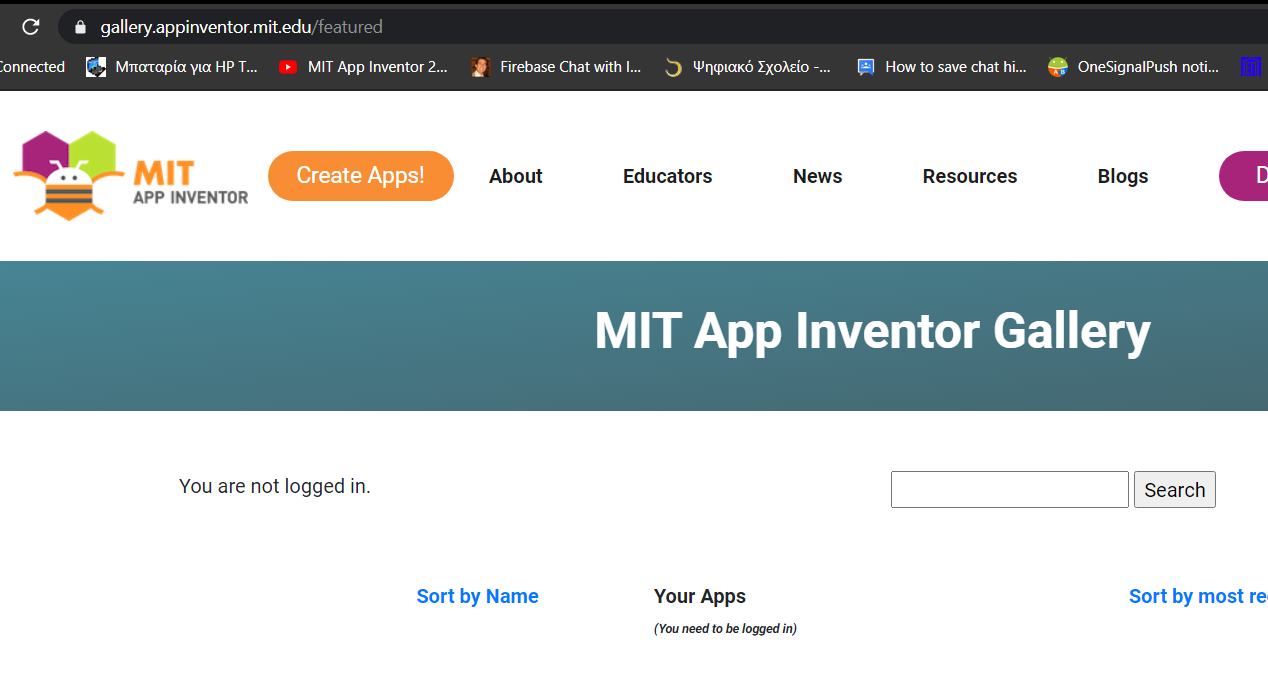 MIT App Inventor Gallery