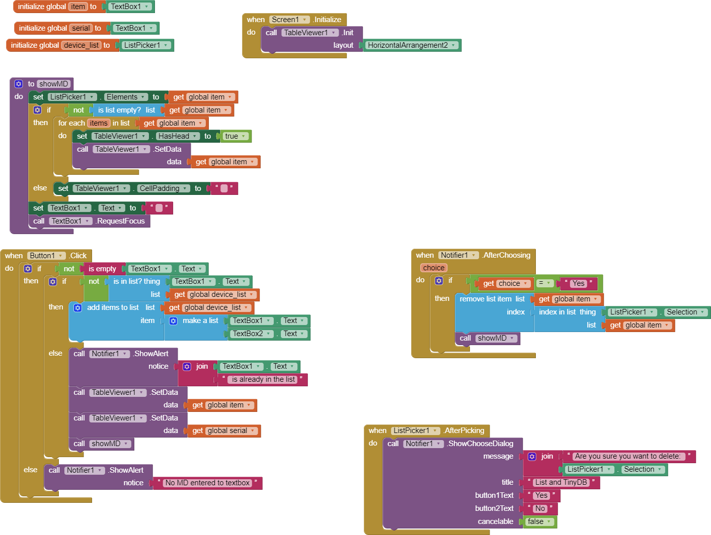 Save Two Lists To Tdb MIT App Inventor Help MIT App Inventor Community