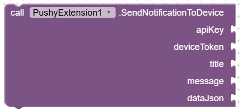 SendNotificationToDevice